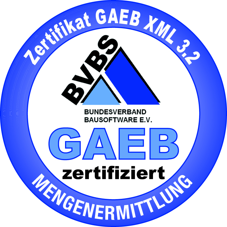 MWM-Libero ist eines von acht vom BVBS im Bereich Mengenermittlung zertifizierten Programme